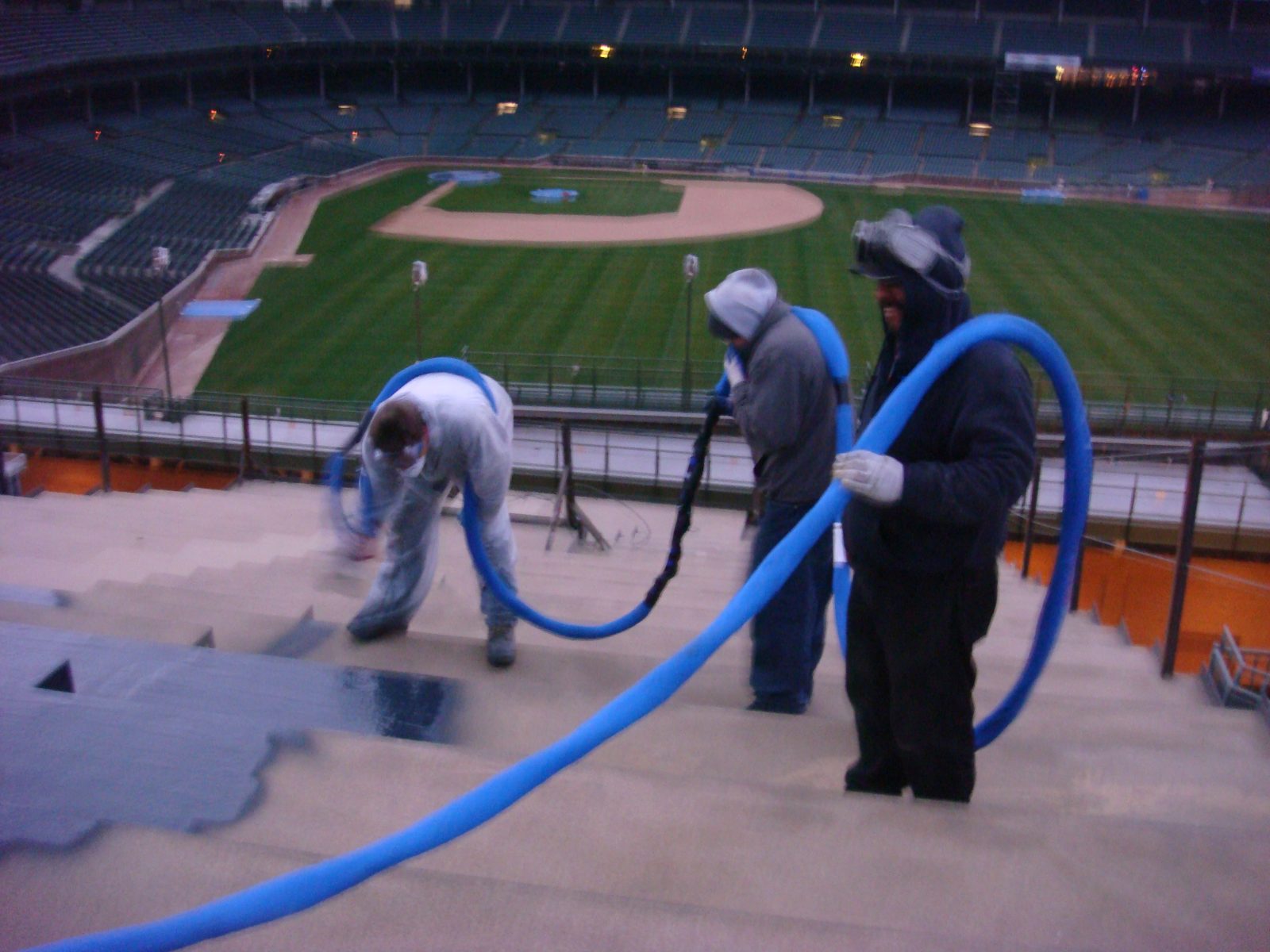 Finished commercial concrete floor coating
